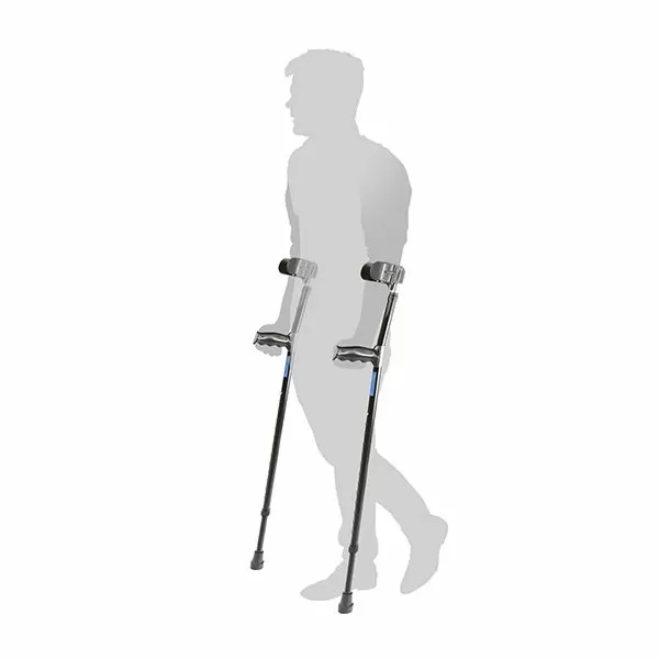 Костыль-канадка без УПС Barry U Ergo, высота 86-116 см, грузоподъемность до 120 кг