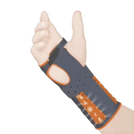 Бандаж на лучезапястный сустав Orliman M760, серый 