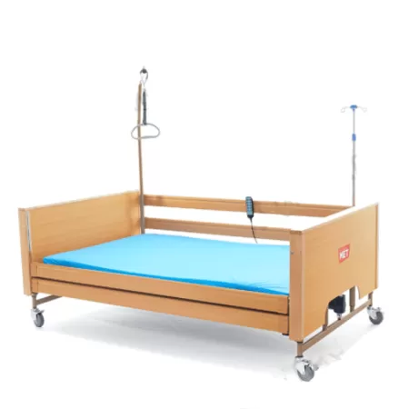 Кровать электрическая MET LARGO, артикул 17111, ширина 120см, кардиокресло, регулировка высоты, нагрузка до 280 кг