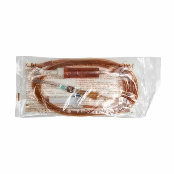 Система инфузионная светозащитная для растворов с иглой 150см, Luer Lock