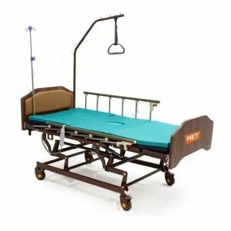 Кровать-кресло с "ушками" для сна в положении сидя электрическая МЕТ REALTA, артикул 17135 с регулировкой высоты, с переворотом и туалетом