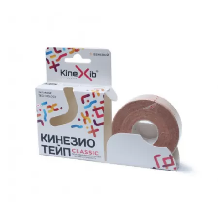 Кинезио-тейп Kinexib Классик (5м*5см) бежевый