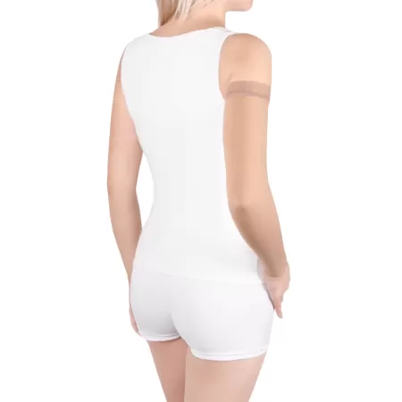 Рукав компрессионный IDEALISTA ID-401W 2 класс компрессии на широкое плечо цвет карамель 