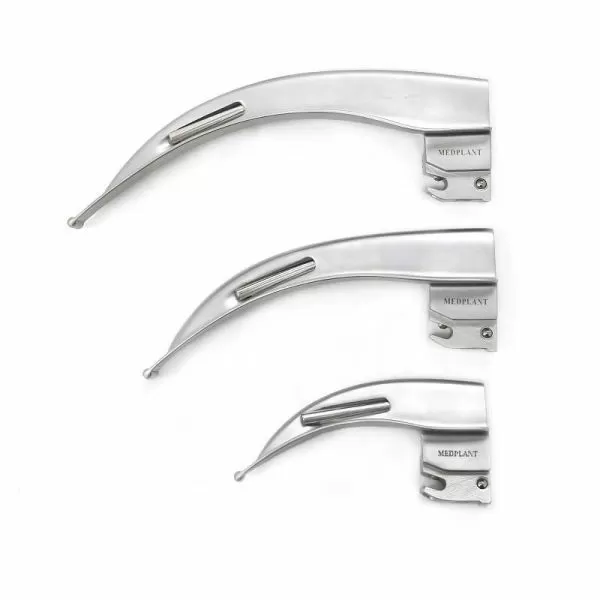 Ларингоскоп волоконно-оптический для экстренной медицины МЕДПЛАНТ ЛЭМ-02/ВО неонатальный, 3 клинка, артикул 1261