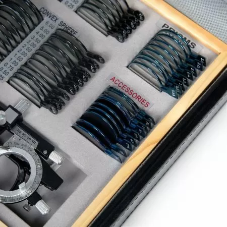 Набор на 103 пробных очковых линз Армед в металлической обойме с оправой без поверки