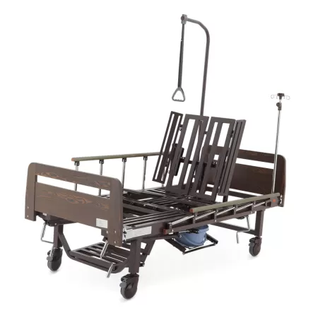 Кровать механическая MED-MOS YG-5 ЛДСП венге с туалетом и функцией переворота