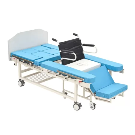 Кровать механическая МЕТ INTEGRA со встроенной кресло-каталкой, туалетом и функцией переворота