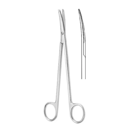 Ножницы с узкими закругленными лезвиями вертикально-изогнутые 175 мм Hilbro 10.0607.17