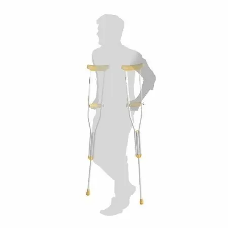 Костыли подмышечные алюминий без УПС р.М (на рост 155-180см) Симс 10022 (пара) 