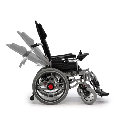 Кресло-коляска с электроприводом MET COMFORT 21 NEW, артикул 21158, ширина сиденья 45 см, колеса пневматические