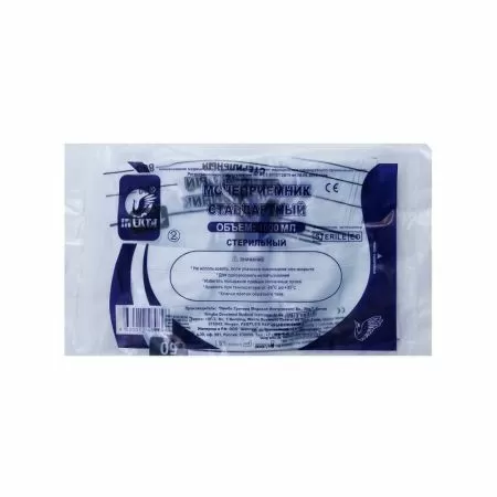 Мочеприемник прикроватный INEKTA 1000 мл с прямым краном, стерильный