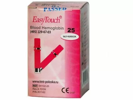 Тест-полоски Изи Тач (Easy Touch)  Гемоглобин №25