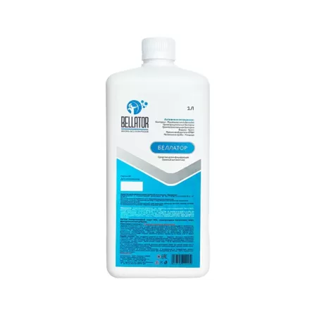 Антисептик кожный Беллатор, 1 литр (Изопропиловый спирт 70%, хлоргексидин биглюконат 0,5%)