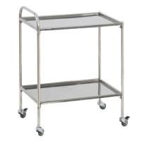 Стол процедурный передвижной с двумя полками СПп-01-МСК (полки-нерж. сталь, МСК-5501)