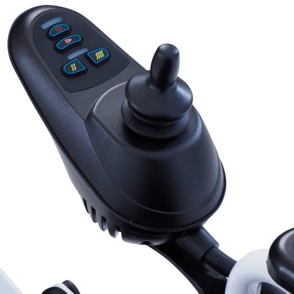 Кресло-коляска с электроприводом MET COMFORT 85 складная, с регулировкой угла наклона спинки и подножек