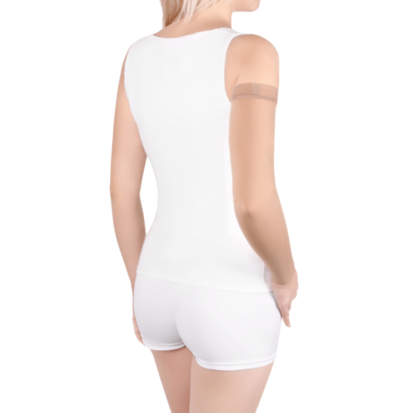 Рукав компрессионный IDEALISTA ID-401W 2 класс компрессии на широкое плечо цвет карамель 