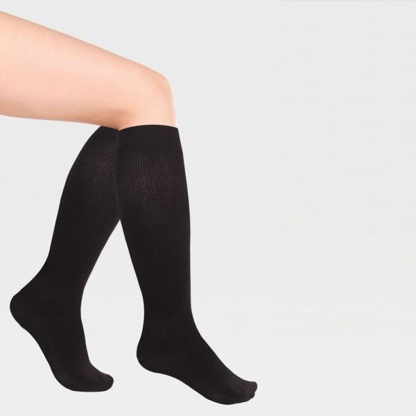 Гольфы компрессионные IDEALISTA ID-215 мужские 2 класс компрессии с закрытым носком цвет черный 