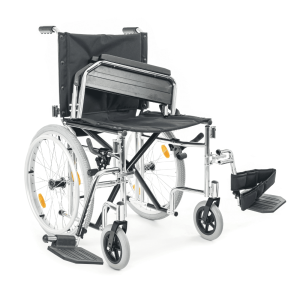 Кресло-коляска МЕТ TRANSIT 150 для узких проходов, ширина сиденья 43 см, колеса пневматические